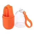 Bellini Silicone Straw in Capsule Case | https://www.bestnamebadges.com