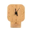 Cade Bamboo Desk Clock | https://www.bestnamebadges.com