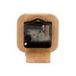 Cade Bamboo Desk Clock | https://www.bestnamebadges.com