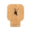 Cade Bamboo Desk Clock | https://www.bestnamebadges.com