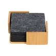Redmond 6pc Recycled Felt Coaster Set | https://www.bestnamebadges.com