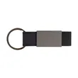 Boyd Aluminum & Leatherette Keyring | https://www.bestnamebadges.com