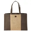 Charlotte Natural Jute Tote | https://www.bestnamebadges.com
