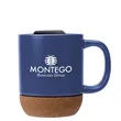 Kenya 14 oz. Ceramic Mug With Cork Base | https://www.bestnamebadges.com