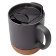Kenya 14 oz. Ceramic Mug With Cork Base | https://www.bestnamebadges.com