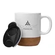 Kenya 14 oz. Ceramic Mug With Cork Base | https://www.bestnamebadges.com