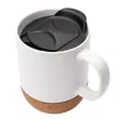 Kenya 14 oz. Ceramic Mug With Cork Base | https://www.bestnamebadges.com
