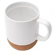 Kenya 14 oz. Ceramic Mug With Cork Base | https://www.bestnamebadges.com