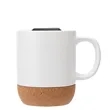 Kenya 14 oz. Ceramic Mug With Cork Base | https://www.bestnamebadges.com