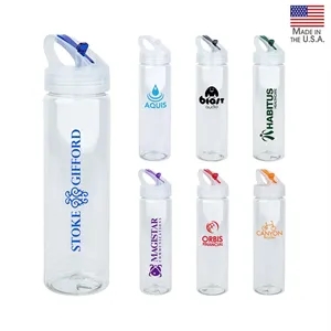 NEWPORT II 25 oz. PET Bottle with Flip Spout | https://www.bestnamebadges.com