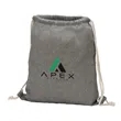 Huron Recycled Cotton Drawstring Tote | https://www.bestnamebadges.com