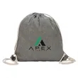 Huron Recycled Cotton Drawstring Tote | https://www.bestnamebadges.com