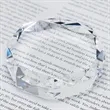 Rimini Gem Cut Crystal Paperweight | https://www.bestnamebadges.com