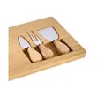 Morrissey 4-Piece Bamboo Cheese Set | https://www.bestnamebadges.com