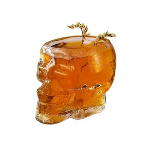 Skull cocktail glass