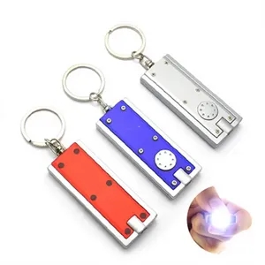 Mini Rectangular Flashlight Key Chain