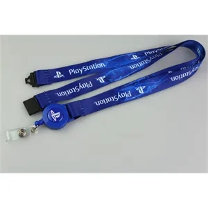 Sublimated Lanyard with Retractable Badge Reel
