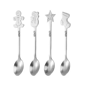 Christmas Stainless Steel Coffee Spoon