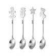 Christmas Stainless Steel Coffee Spoon | https://www.bestnamebadges.com