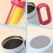 24oz Colorful Insulated Mug with Handle Dual Lid | https://www.bestnamebadges.com