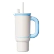 24oz Colorful Insulated Mug with Handle Dual Lid | https://www.bestnamebadges.com