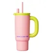 24oz Colorful Insulated Mug with Handle Dual Lid | https://www.bestnamebadges.com