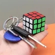 Custom Logo Fun Cube Keychain Stress Toy Gift | https://www.bestnamebadges.com