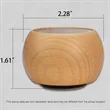 Portable Bluetooth Speaker With Wooden Case Custom Logo | https://www.bestnamebadges.com