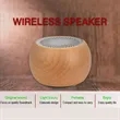 Portable Bluetooth Speaker With Wooden Case Custom Logo | https://www.bestnamebadges.com