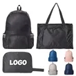Foldable Backpack Convertible Travel Tote Custom Logo | https://www.bestnamebadges.com