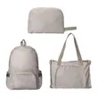Foldable Backpack Convertible Travel Tote Custom Logo | https://www.bestnamebadges.com
