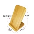 Custom Bamboo Stand Wireless Charger Eco Friendly Design | https://www.bestnamebadges.com