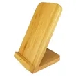 Custom Bamboo Stand Wireless Charger Eco Friendly Design | https://www.bestnamebadges.com