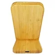 Custom Bamboo Stand Wireless Charger Eco Friendly Design | https://www.bestnamebadges.com