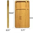 Wireless Charging Bamboo Desk Organizer Tray With Logo | https://www.bestnamebadges.com