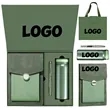 Gift Set With Notebook In PU Cover Pen And thermos cup | https://www.bestnamebadges.com