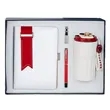 Executive Gift Set With Notebook Tumbler Pen And USB Drive | https://www.bestnamebadges.com