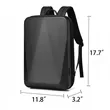 Hard Shell Laptop Backpack Protective Travel Custom Logo | https://www.bestnamebadges.com
