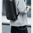 Hard Shell Laptop Backpack Protective Travel Custom Logo | https://www.bestnamebadges.com
