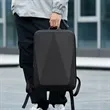 Hard Shell Laptop Backpack Protective Travel Custom Logo | https://www.bestnamebadges.com