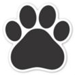 Paw Print Car Magnet 5.75 x 5.75 | https://www.bestnamebadges.com