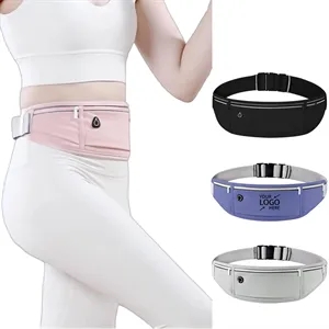 Unisex Ultra Thin Adjustable Waist Pack for Running Gym