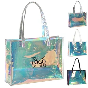 Holographic PVC Transparent Tote Bag for Women