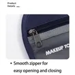 Roll Up Cosmetic Bag Compact Organizer for Travel Daily Use | https://www.bestnamebadges.com