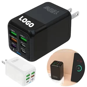 25W 6 Port USB Charger Fast Charging for Multiple Devices