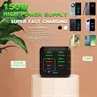 25W 6 Port USB Charger Fast Charging for Multiple Devices | https://www.bestnamebadges.com