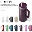 RTIC 64oz Ringed Stainless Steel Ceramic Lined Travel Mugs | https://www.bestnamebadges.com