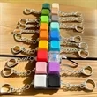 Keyboard Keychain Stress Relief Toy Portable Fun Fidget Gift | https://www.bestnamebadges.com