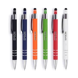 Bethany Stylus Satin Soft Touch Click Metal Pen   