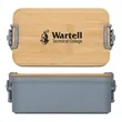 Chuckwagon Stackable Lunch Box With Bamboo Lid & Utensils | https://www.bestnamebadges.com